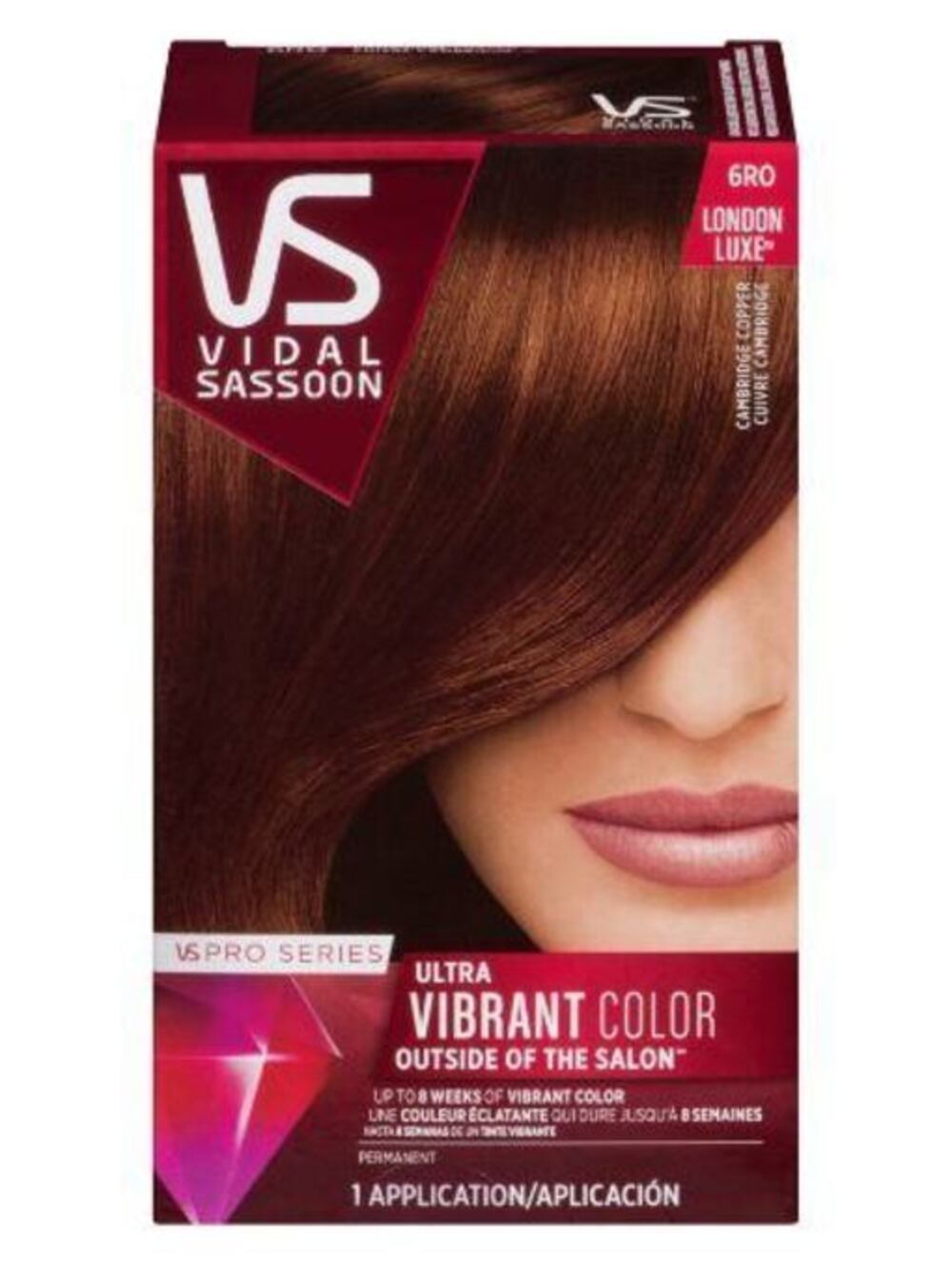 VIDAL SASSOON PRO SERIES HAIR COLOUR - 6RO CAMBRIDGE COPPER